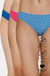 Zivame Anti-Microbial Low Rise Full Coverage Bikini Panty (Pack of 3) - Multicolor — thumbnail 1